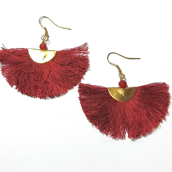 3 for $25- Vintage Persian Artisan Half Moon Earrings - Picture 3 of 6